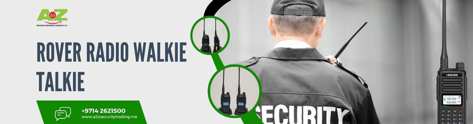 #1 Rover Walkie Talkie supplier Dubai _ Security Trading