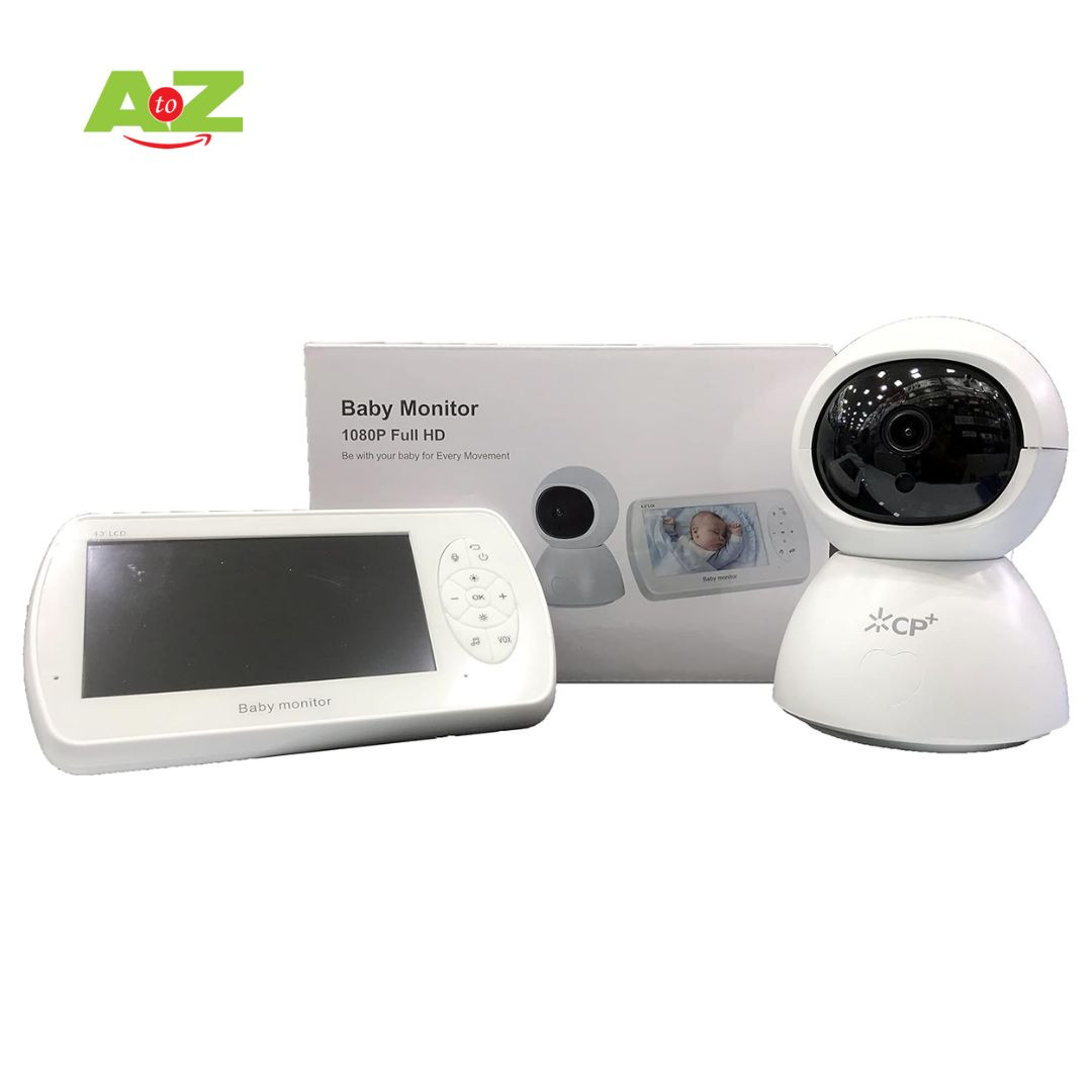 CP+ Baby Monitor: 5MP 360° Camera With 4.3-Inch Screen And Night Vision ...
