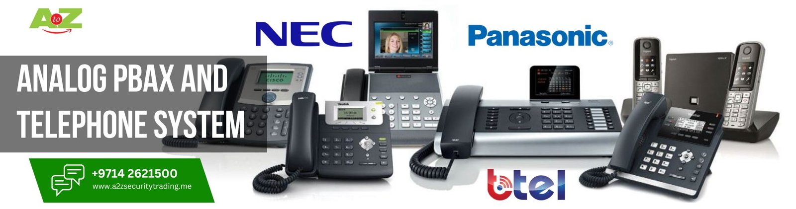 Analog PBAX & Telephone System | Analog PBAX & Telephone Systems | A to Z Security Equipment Trading LLC August 2025