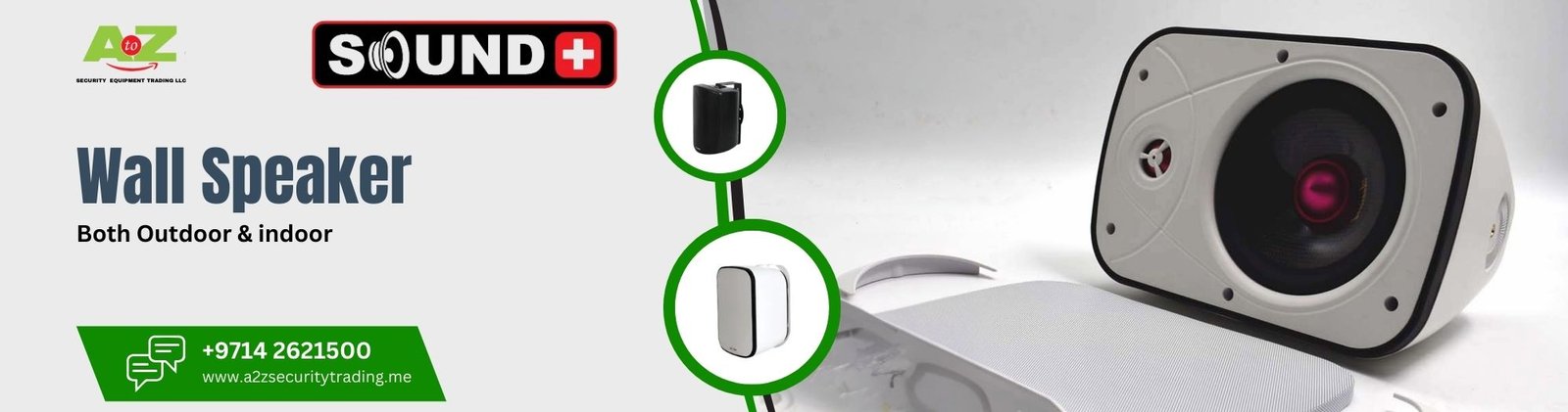 wall Speaker | Sound+ wall Speaker | A to Z Security Equipment Trading LLC August 2025