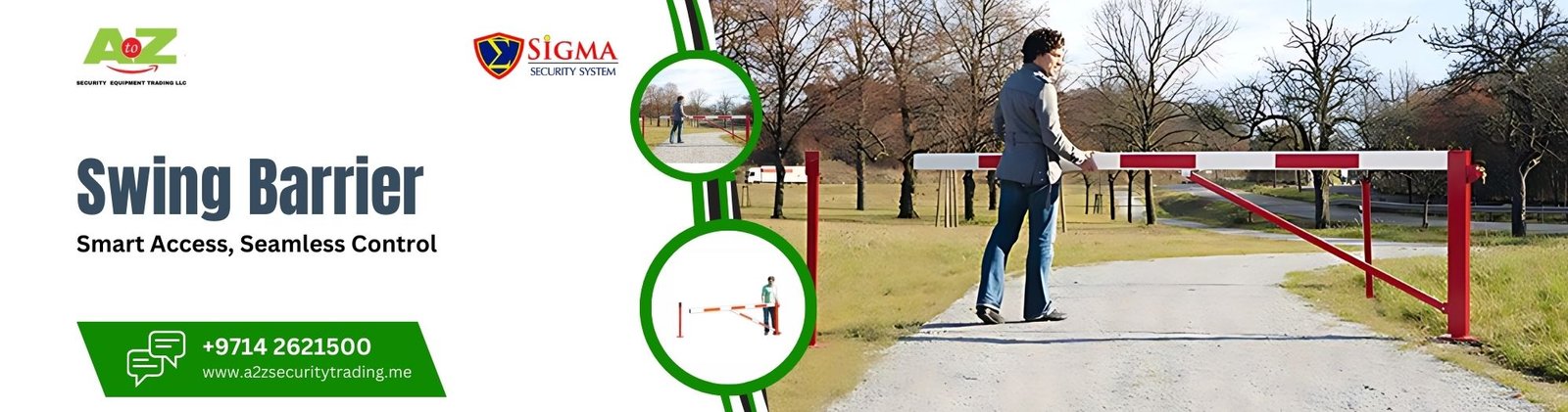 Swing Barrier | Sigma Swing Barrier | A to Z Security Equipment Trading LLC August 2025