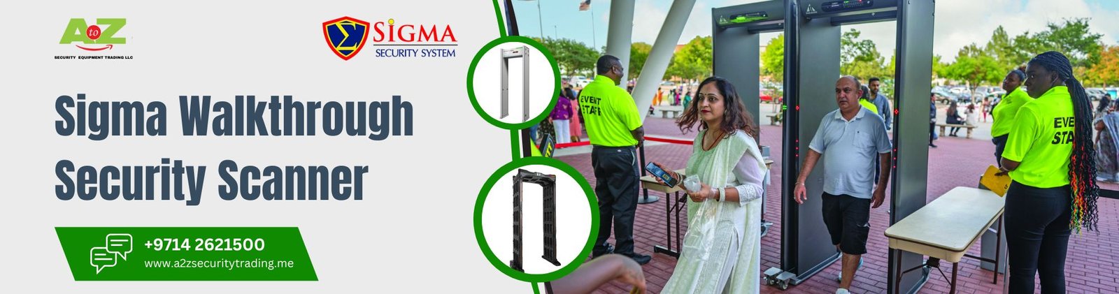 Sigma walk through metal detector | Sigma walk through metal detector | A to Z Security Equipment Trading LLC August 2025