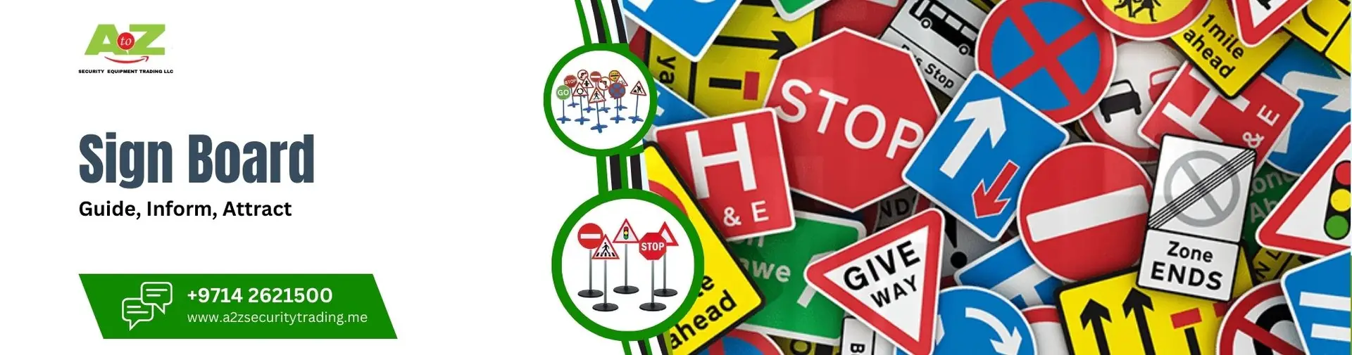 Sign Board | Sign Board | A to Z Security Equipment Trading LLC August 2025