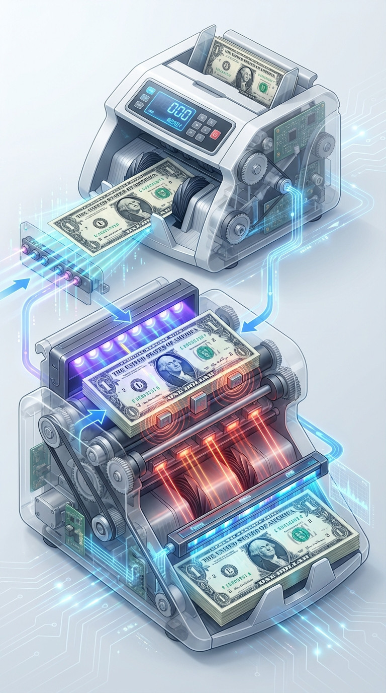 Secure Money Counter How Does A Money Counting Machine Work? | A To Z Security